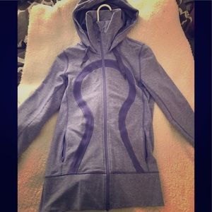 Lululemon Purple Scuba Zip-up Hoodie